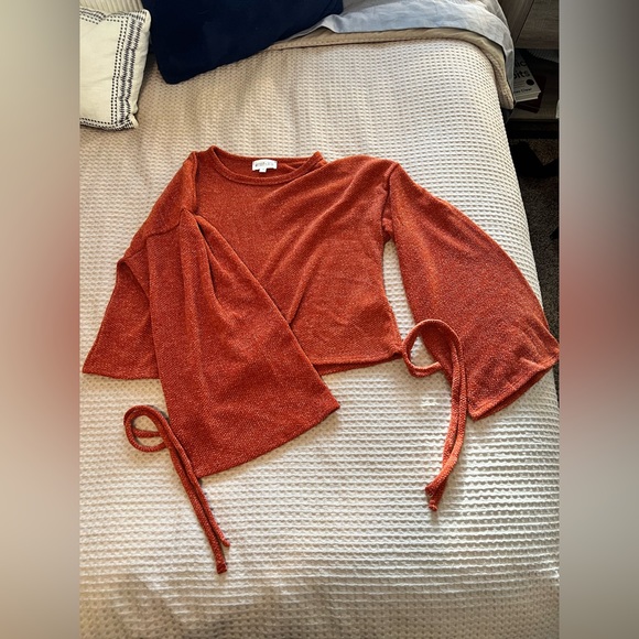 Bell Sleeve Crop Top - Picture 2 of 2